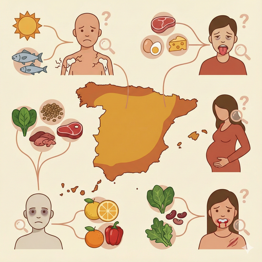 Deficiencias vitamínicas más comunes en España y cómo identificarlas