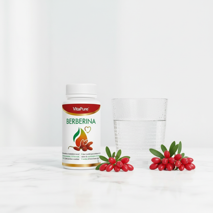 Berberina VitaPure - Fotografia Premium com Bagas Vermelhas